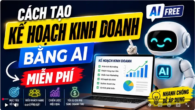 Cách tạo kế hoạch kinh doanh bằng Ai miễn phí